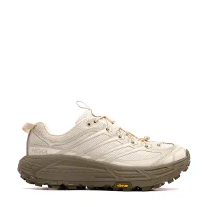 Hoka One One Unisex Mafate Three2 Oat Milk Eucalyptus 1141572-OLY Water resistant upper
