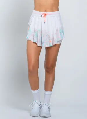 Double Layer Simple Motion High Waist Atlas Skirt