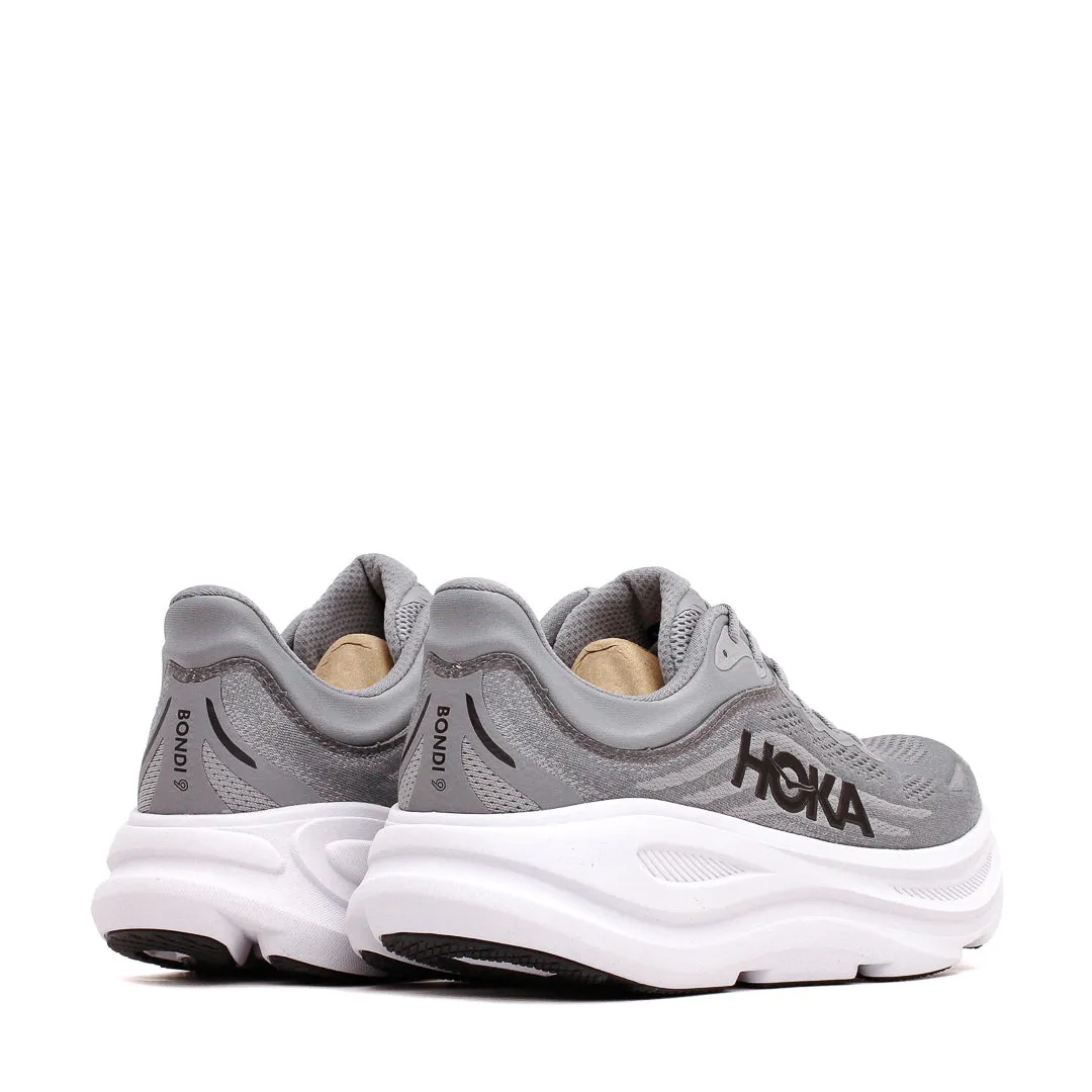Rebound Enhancement Dark color Hoka One One Men Bondi 9 Galactic Grey Stellar Grey Core 1162011-GCTC
