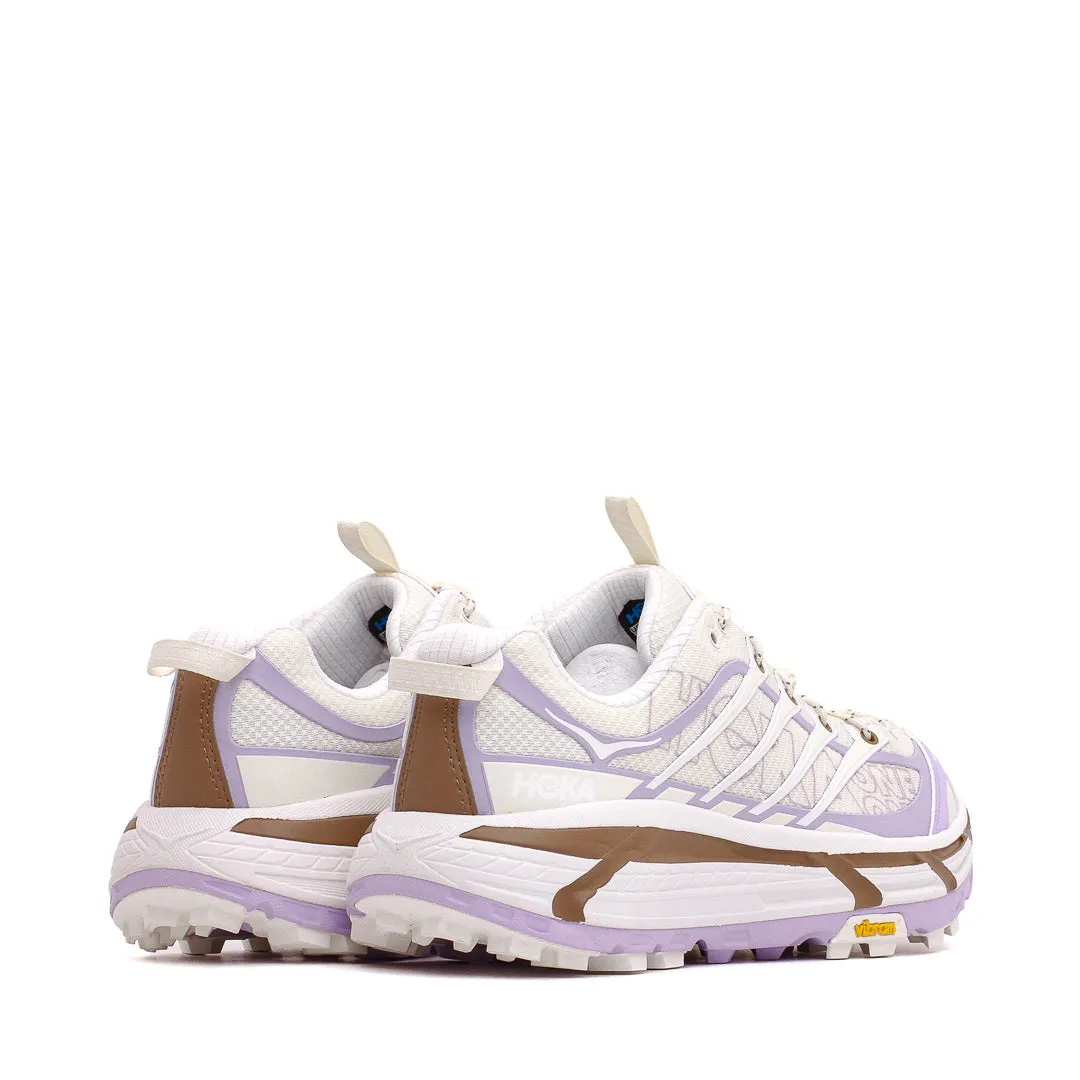 twistable running shoes endurance - focused shoes Hoka One One Men Mafate Three2 Wordmark Alabaster Iris Flower 1175490-ASF