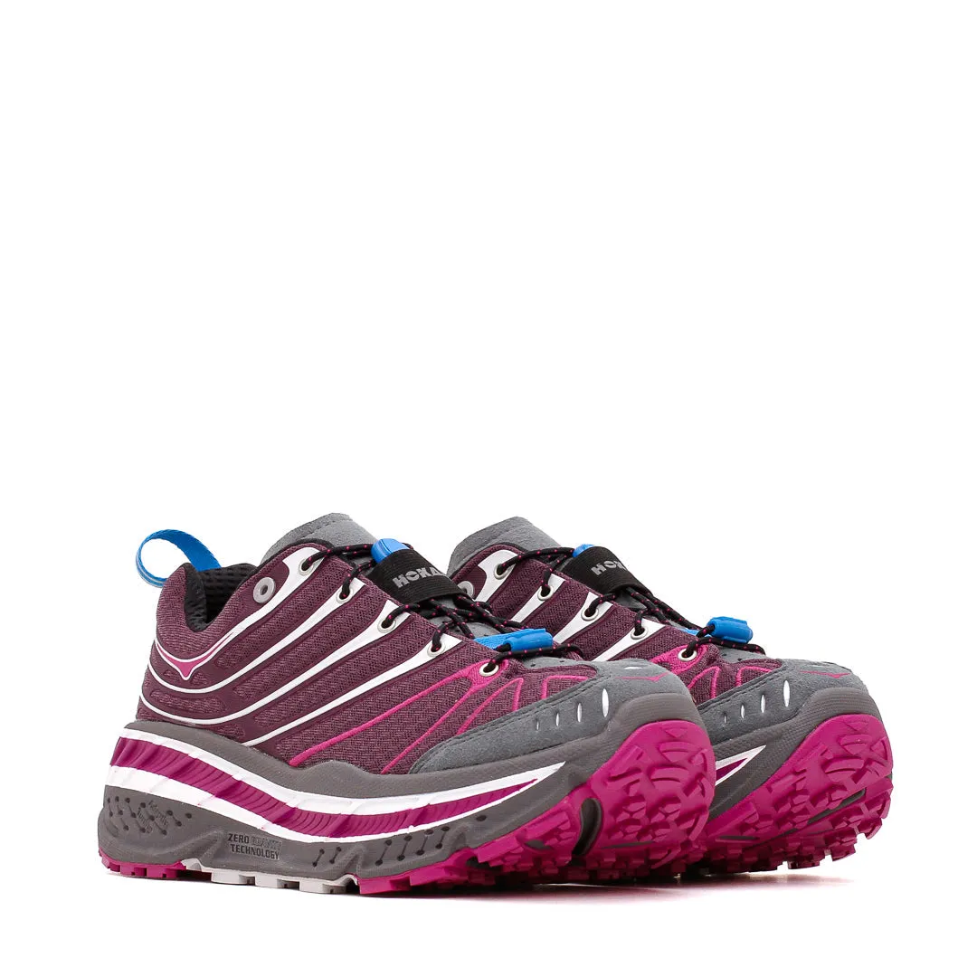 Hoka One One Men Stinson EVO OG Aubergine 1155350-AFC wide - toe - box shoes treadmill - running
