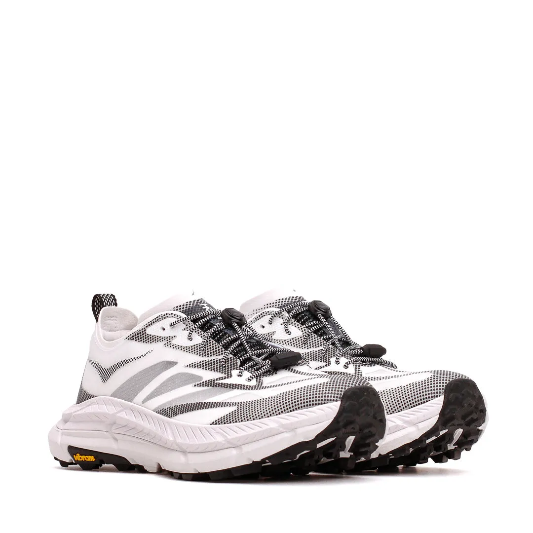 Hoka One One Unisex Mafate Speed 4 Lite TS White Black Core 1168971-WBLC Traction Design indoor accessory