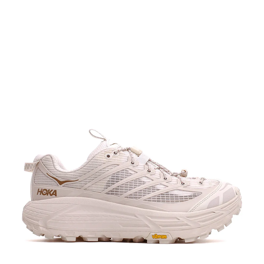 running shoes for men in their 30s Warmup Run Hoka One One Unisex Mafate Three2 Grid Rose Cream Stucco 1173332-RCC