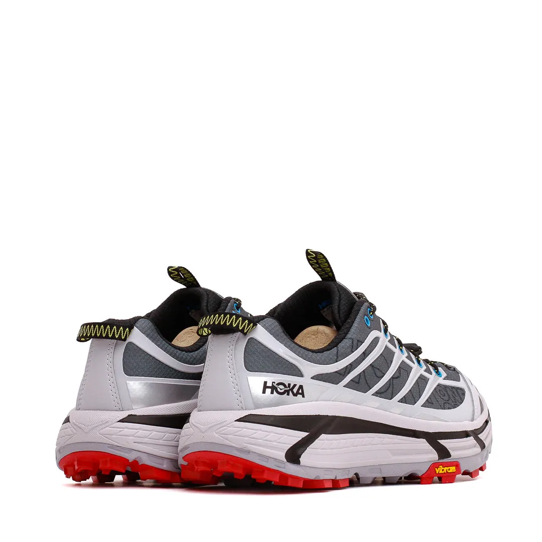 cold - climate running shoes Hoka One One Unisex Mafate Three2 Wordmark Ash Grey Outer Orbit 1175490-ARYT