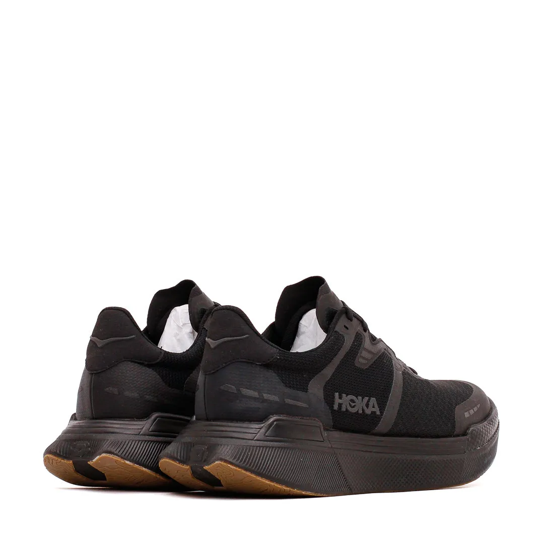 Hoka One One Unisex Transport X Black 1152450-BBLC fitness enthusiasts' preference adjustable running shoes