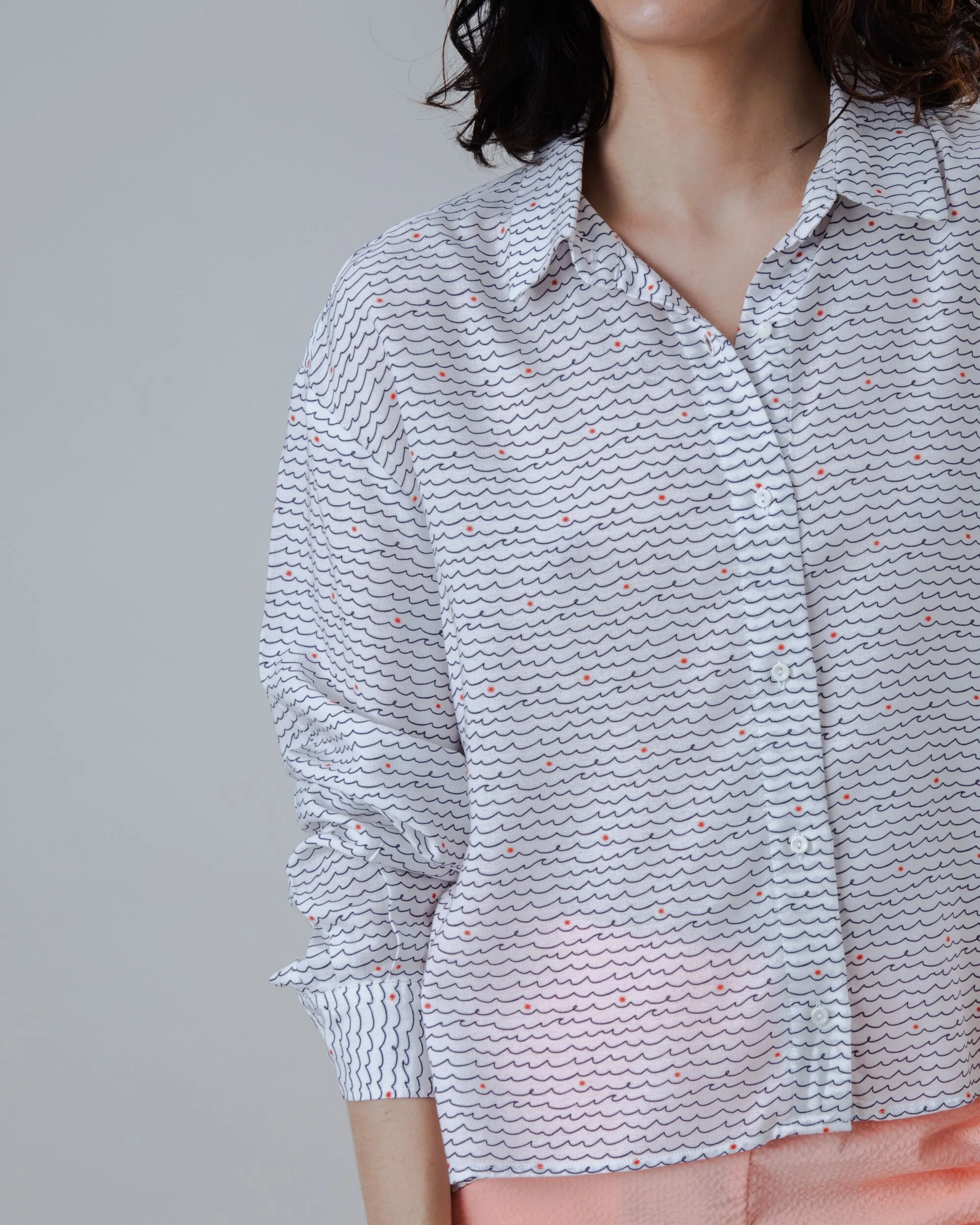 casual top Modern Fit Hola Ola Boxy Blouse