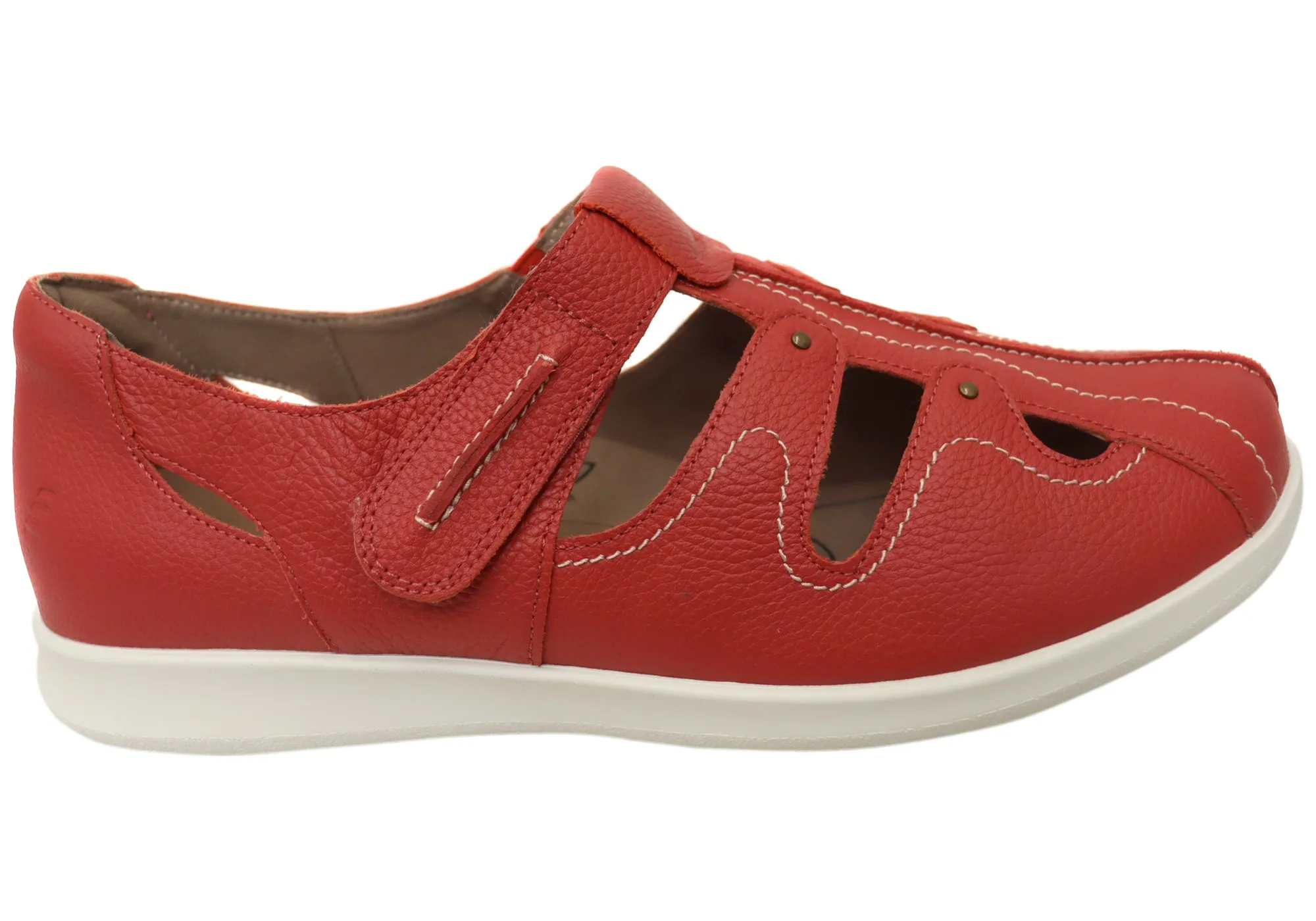 All Season Adaptive Fit Homyped Jamima Womens Supportive Comfortable Leather Shoes