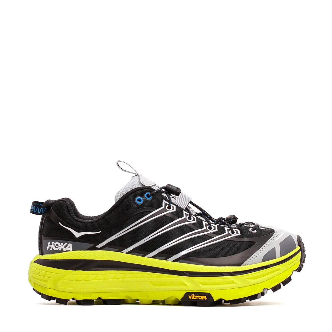 Hoka One One Men Mafate Three2 Black Hoka Citrus 1141572-BHK work - out running shoes
