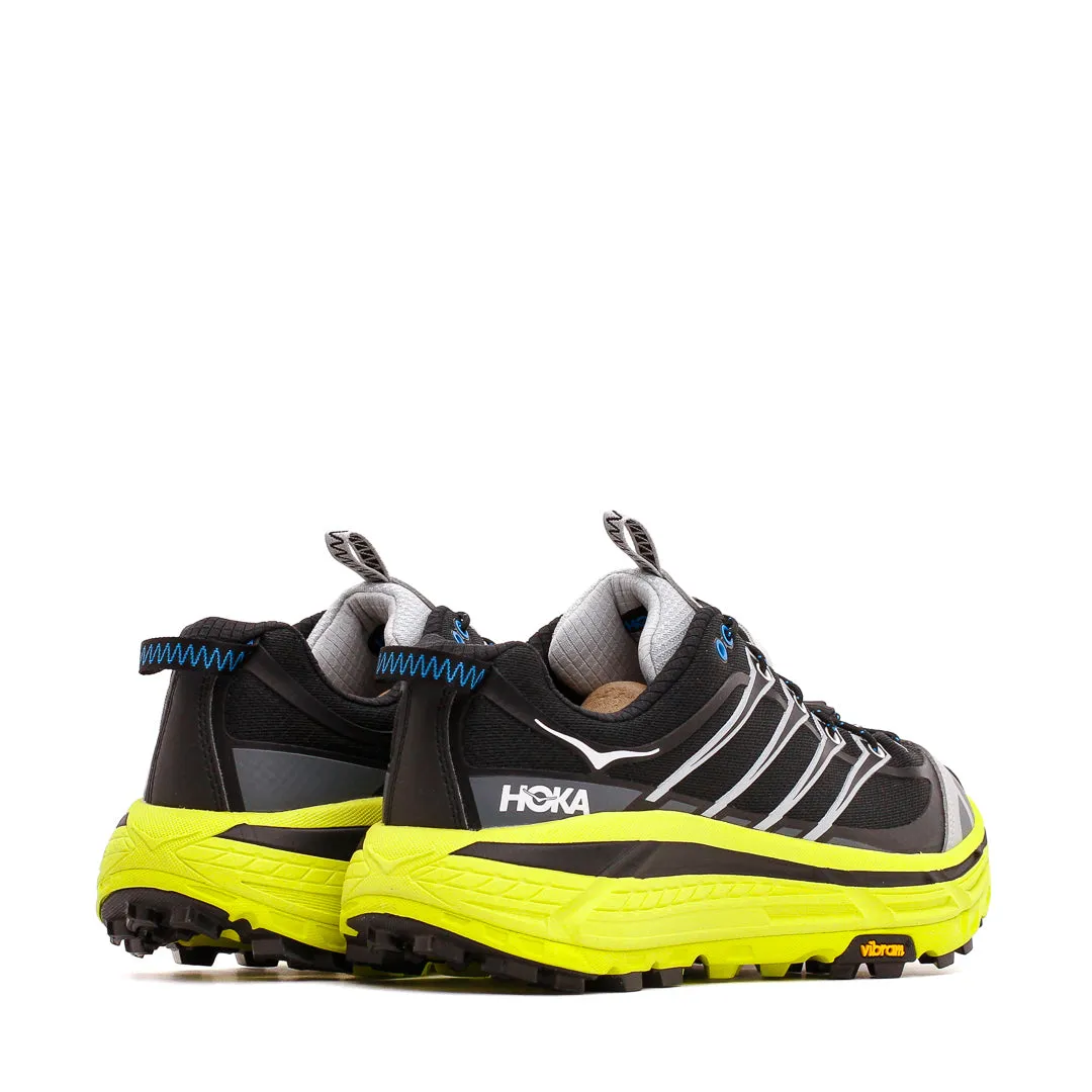Hoka One One Men Mafate Three2 Black Hoka Citrus 1141572-BHK hook and loop closure Outdoor Adventure