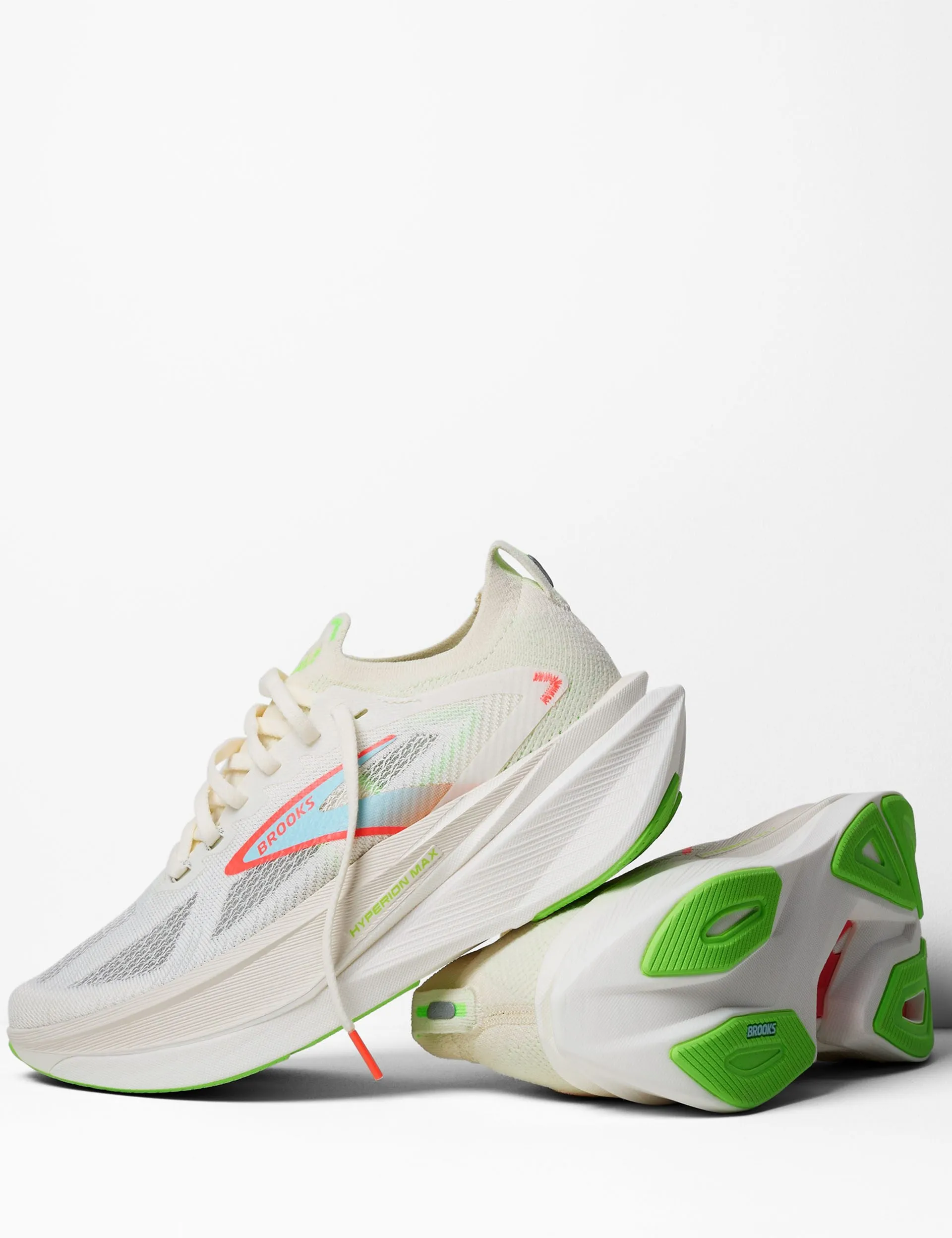 wide - width shoe option running - convenience Hyperion Max 3 - Coconut/Green Gecko/Pink Clay