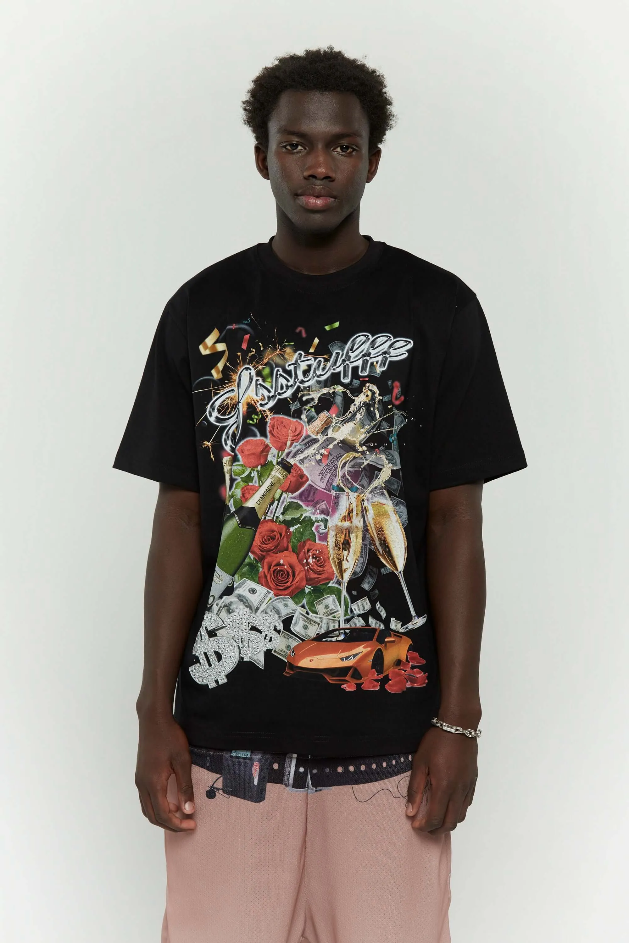 I??m RIch Party Tee Breathable Mesh Panels