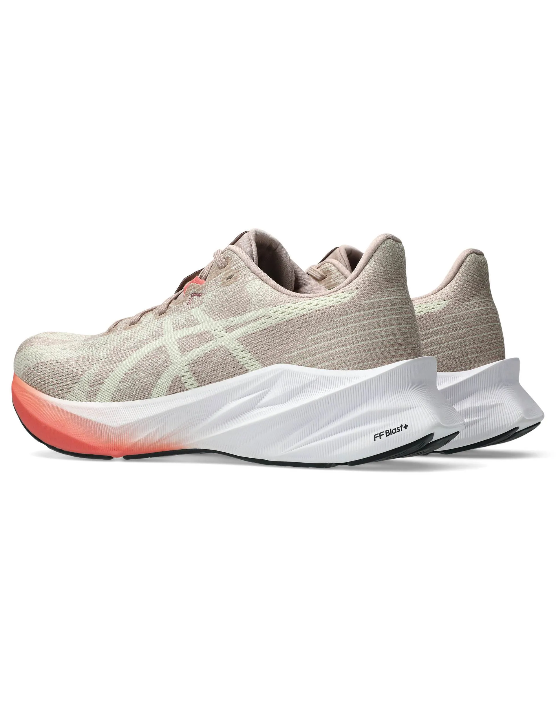 Dynablast 5 - Fawn/Oyster White Comfort Run running in a dock area shoes