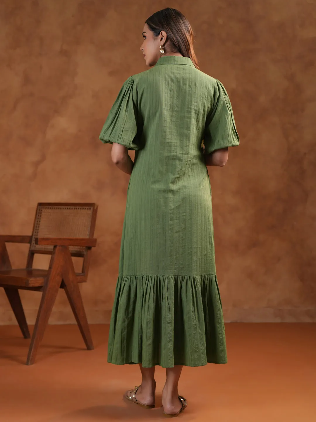 Women's Soothing Green Maternity Dress Love Blend