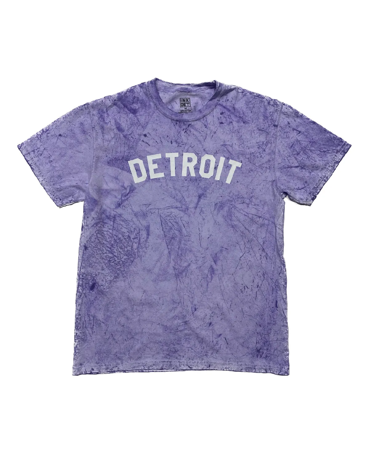 Multi Panel Design Ink Detroit - Color Blasted Purple T-Shirt