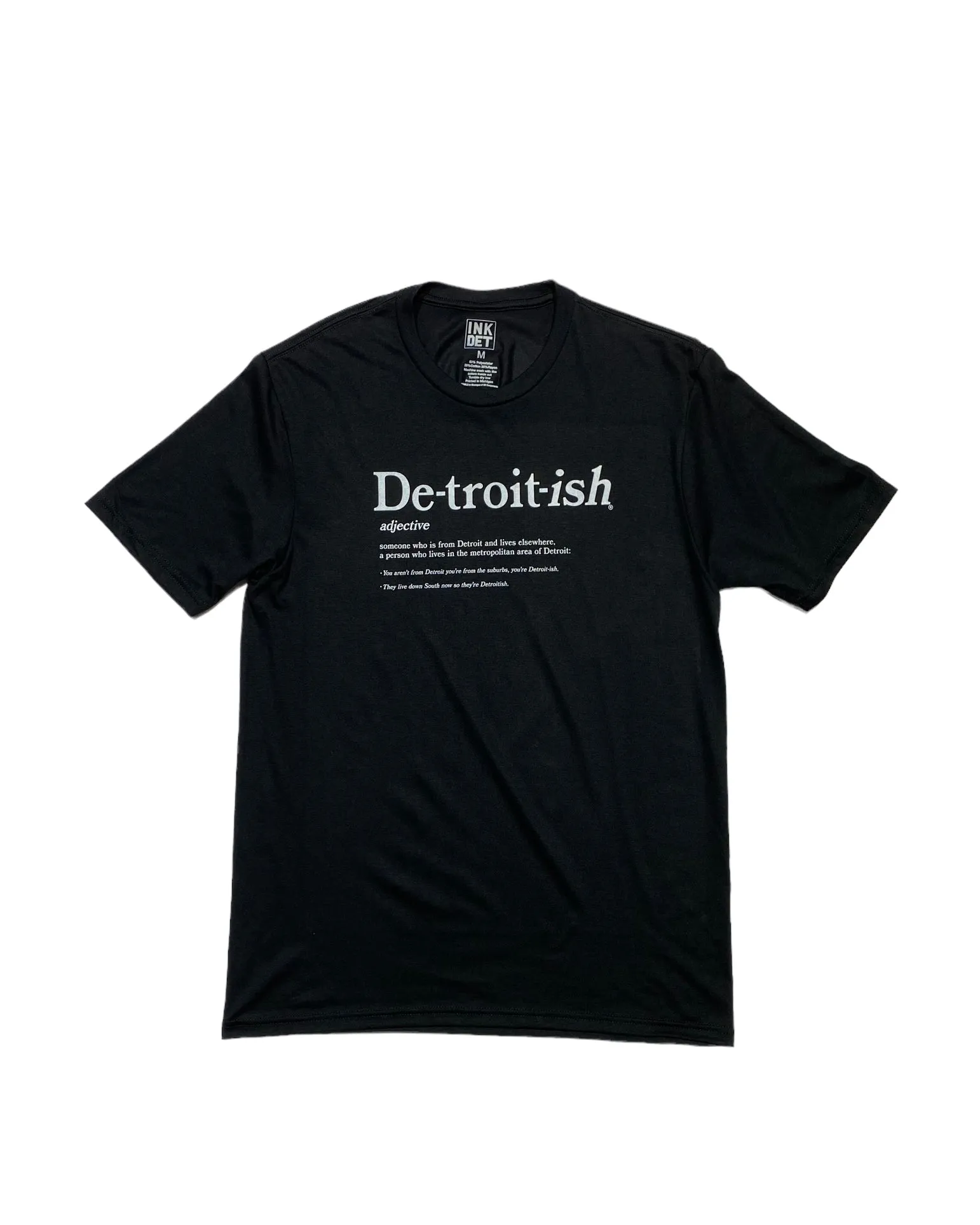 Flexible Collar Elegant Detail Ink Detroit - Detroitish Defined Tri Blend T-Shirt - Available in 4 Colors