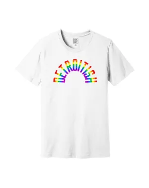 Comfort Flex Ink Detroit Detroitish Rainbow T-Shirt - White