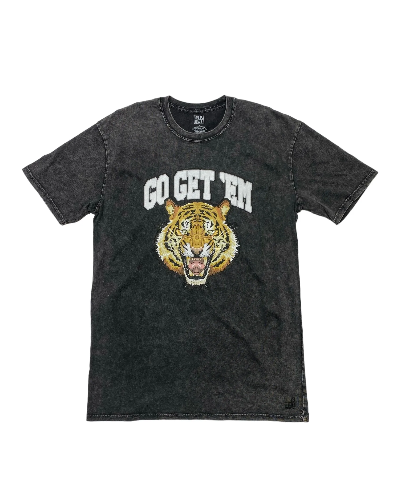Ink Detroit - Go Get'em Mineral Wash T-Shirt - Black Cool Layering MoistureWicking
