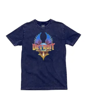 Ink Detroit Journey Mineral Wash T-Shirt - Blue Stone Fashion Forward