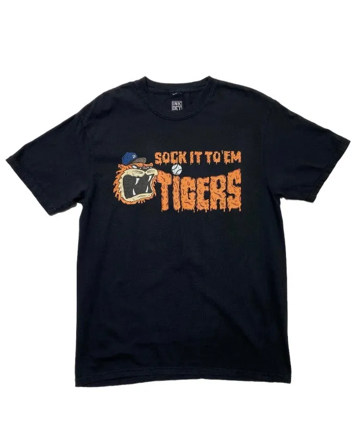 Ink Detroit - Sock it to'em Tigers - T-Shirt - Black UV resistant anti static coating