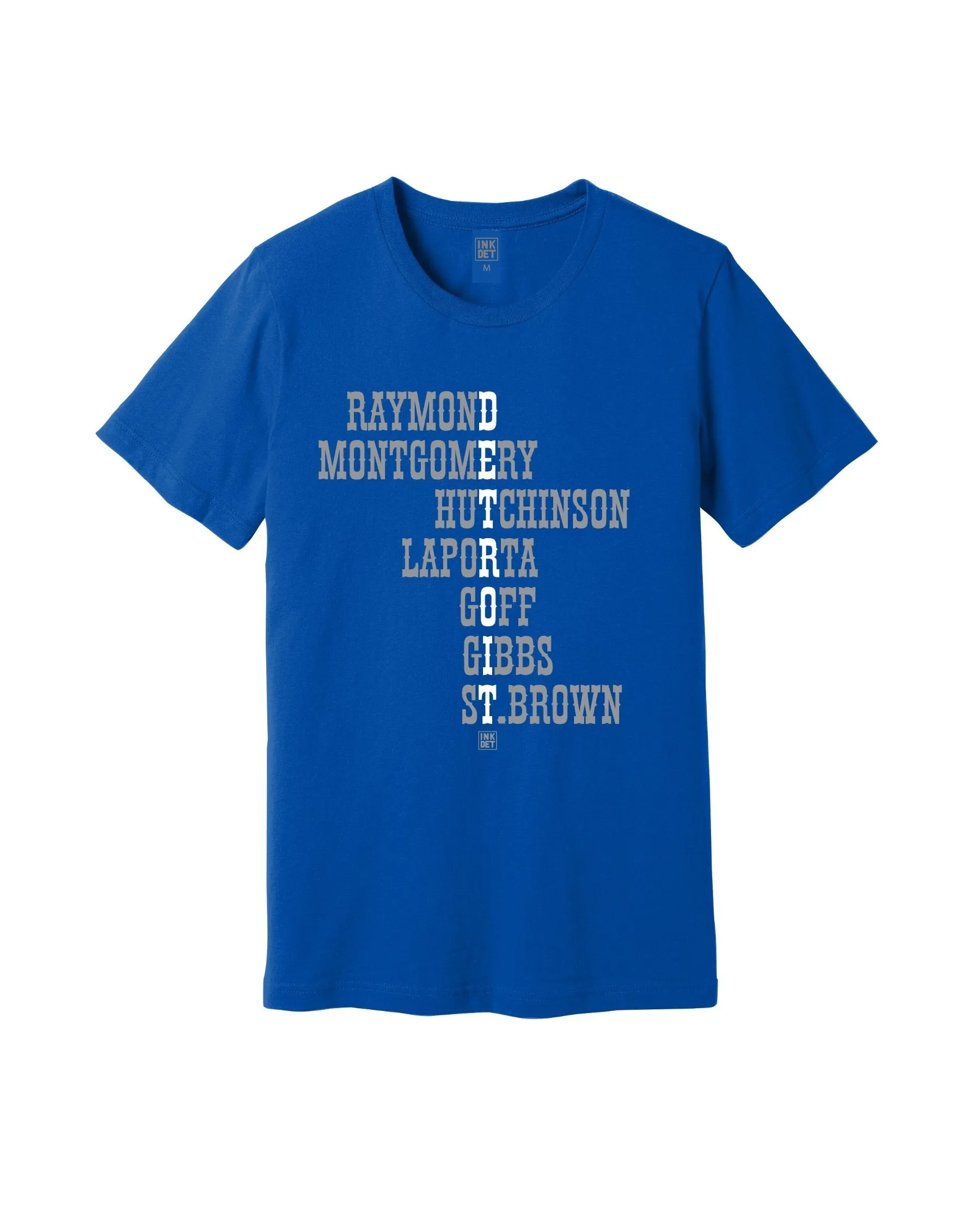 Ink Detroit - Starting Lineup T-Shirt - Royal Blue Relaxed Vibes Perfect for Outdoors