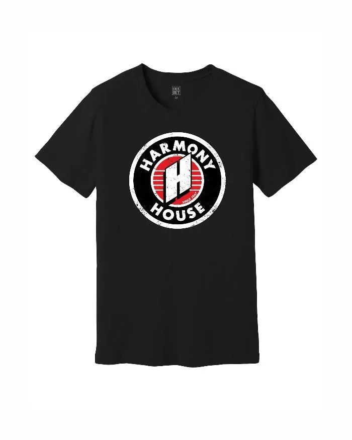Ink Detroit Vintage Harmony House T-Shirt - Black Tri Blend Breathable Design Wear Classic Comfort