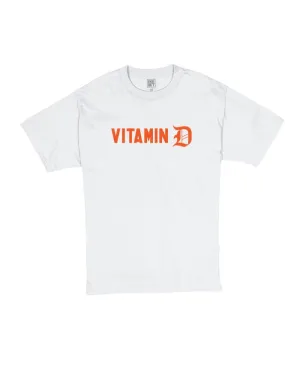 Layered Hem Detail Ink Detroit - Vitamin D - T-Shirt - White
