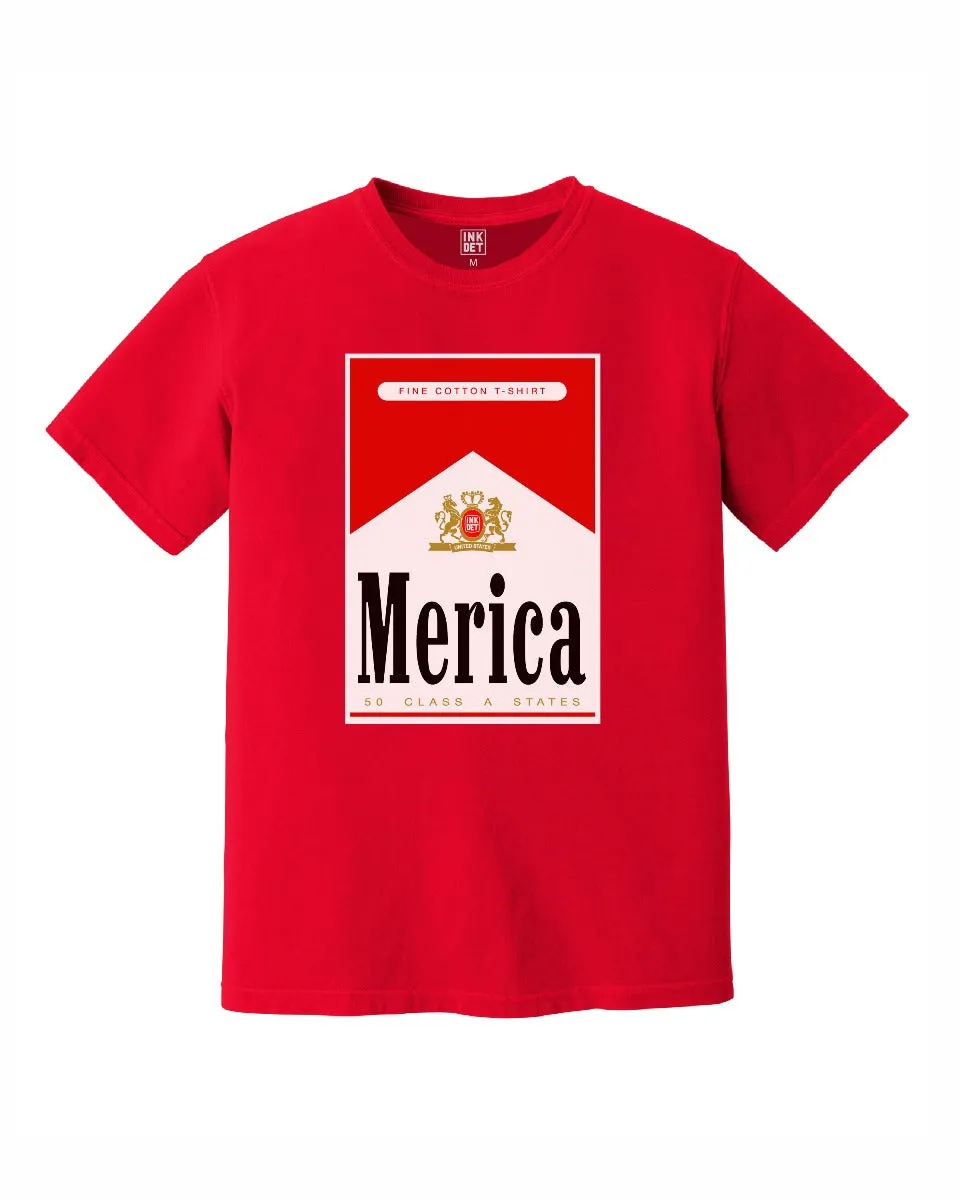 INK - Merica T-Shirt - Red Soft Waistband Chic Vibes