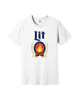 Comfortable Touch Comfort and Ease INK "Lit" T-Shirt - White