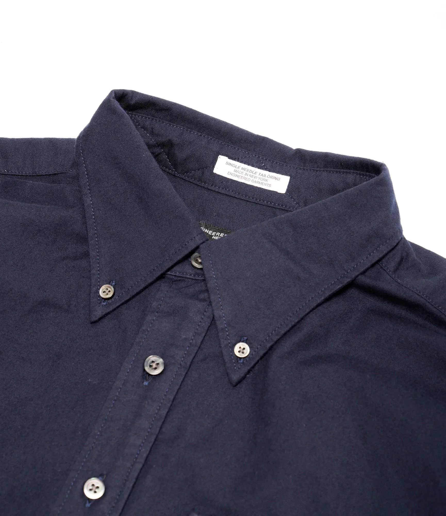 Soft and durable Heather Texture Finish Ivy Shirt ?C Navy Cotton Oxford