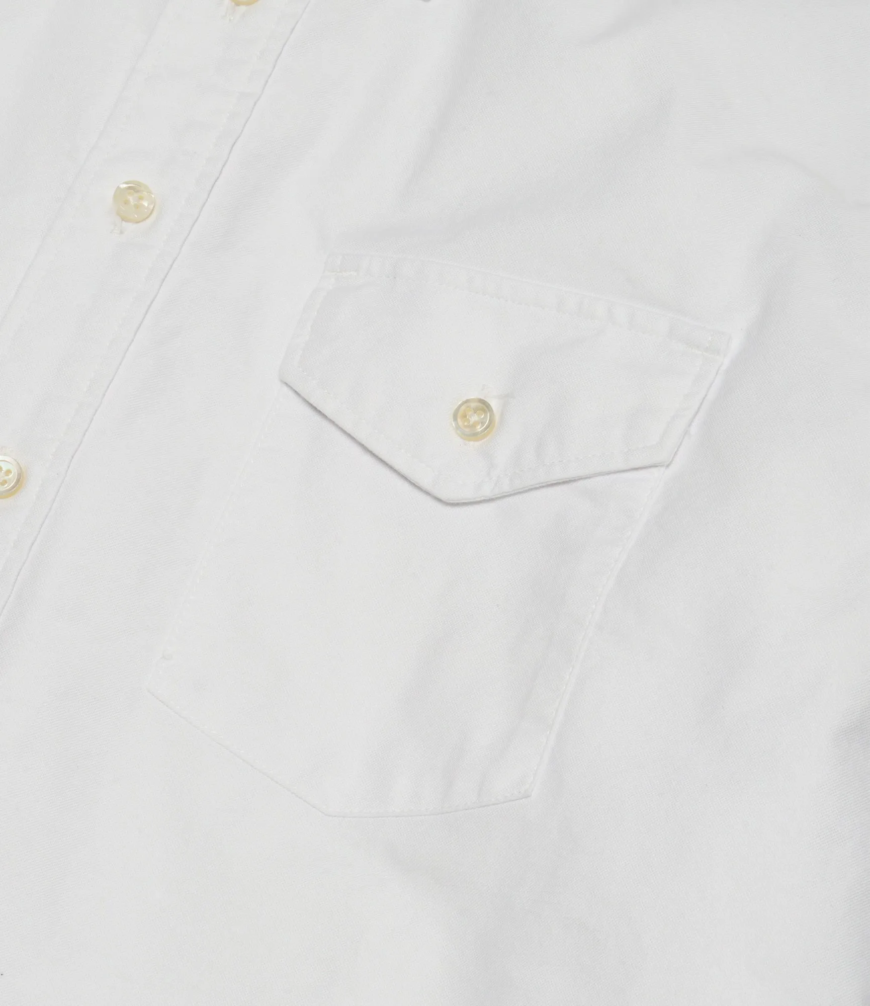Ivy Shirt ?C White Cotton Oxford Layered Sleeve Cozy Vibe