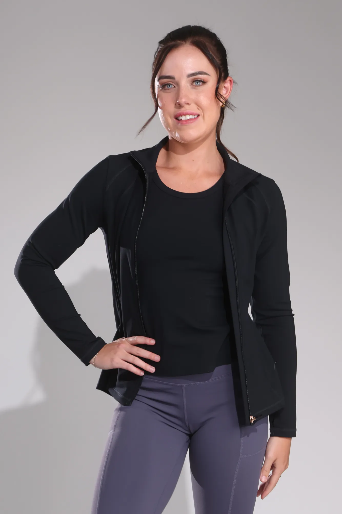 Reflective accents Non Restrictive Mobility Jacket | Bold Black | 0802B1