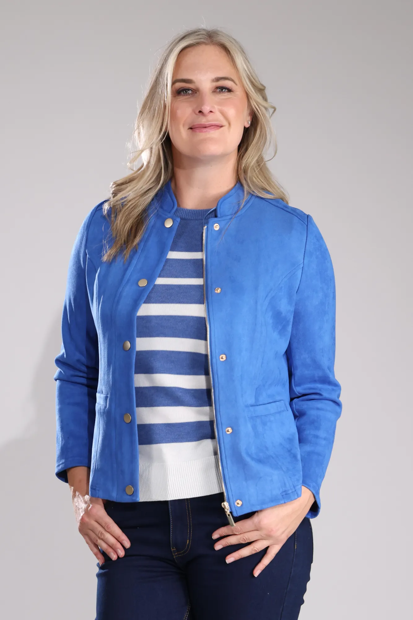 Jacket | Soft Cobalt | 4065B1 Low Profile Insulation