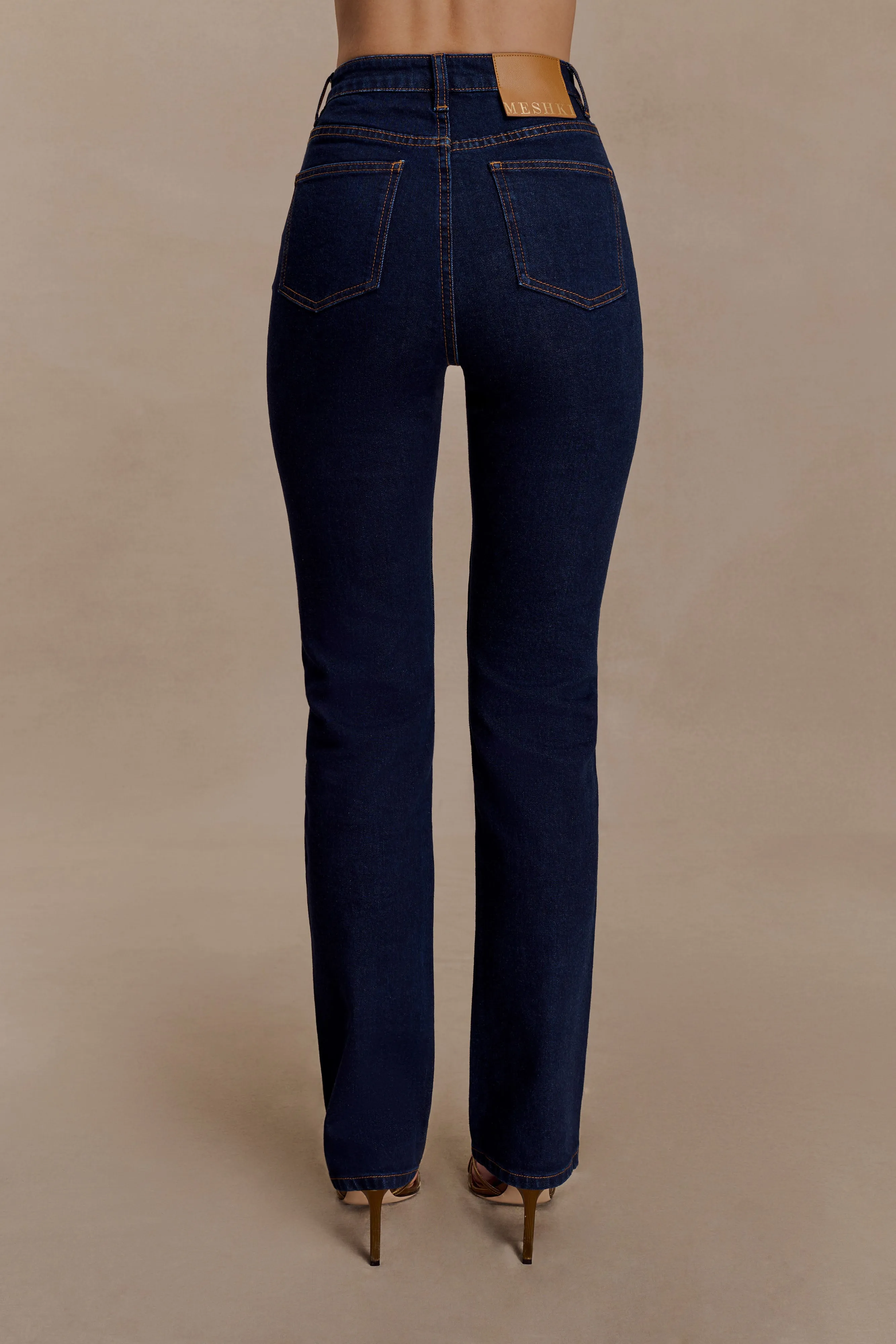 Traveler Gear Winter Warmth Smooth Janessa Skinny Denim Jeans- Indigo Blue
