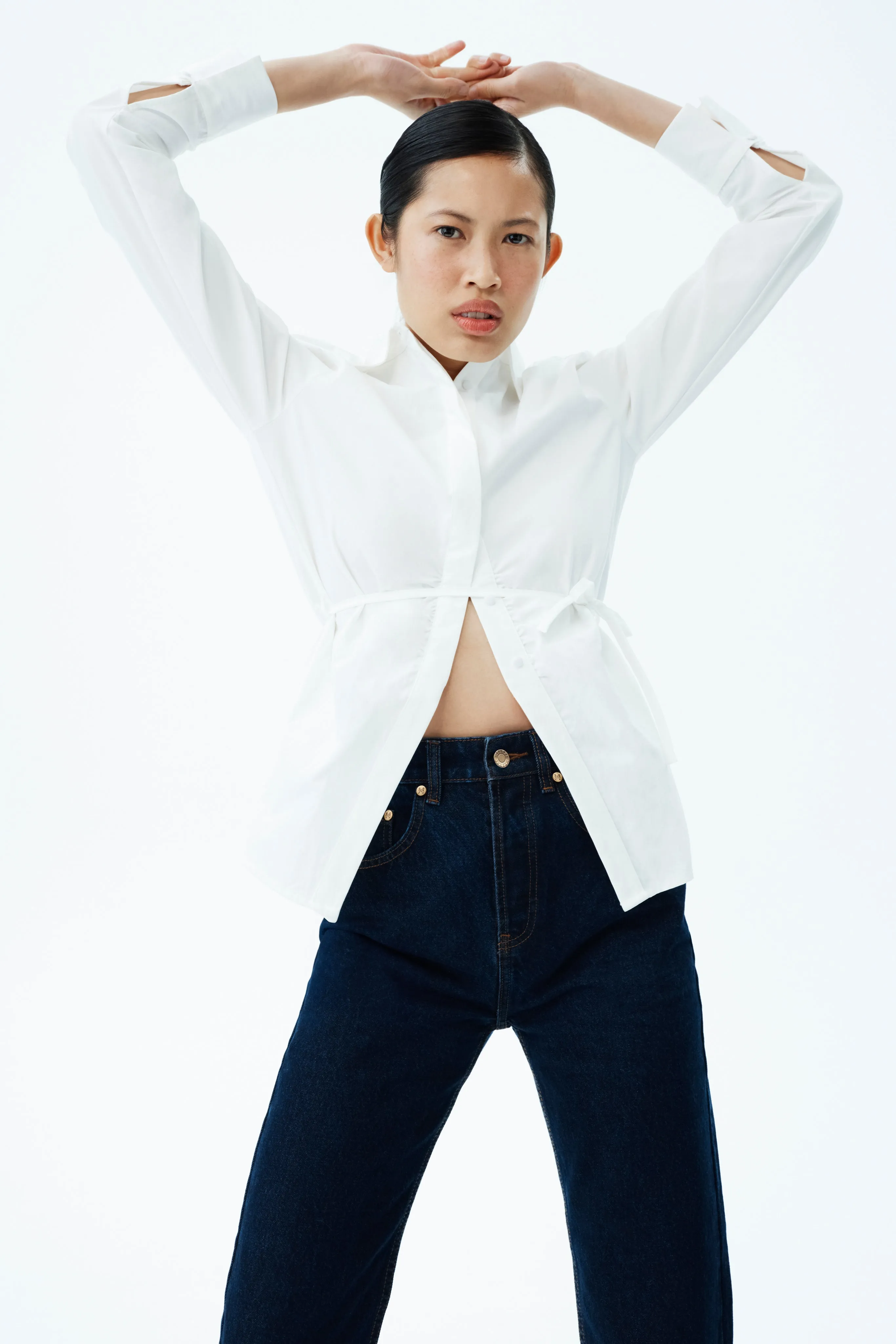 Janessa Skinny Denim Jeans- Indigo Blue Casual Edge