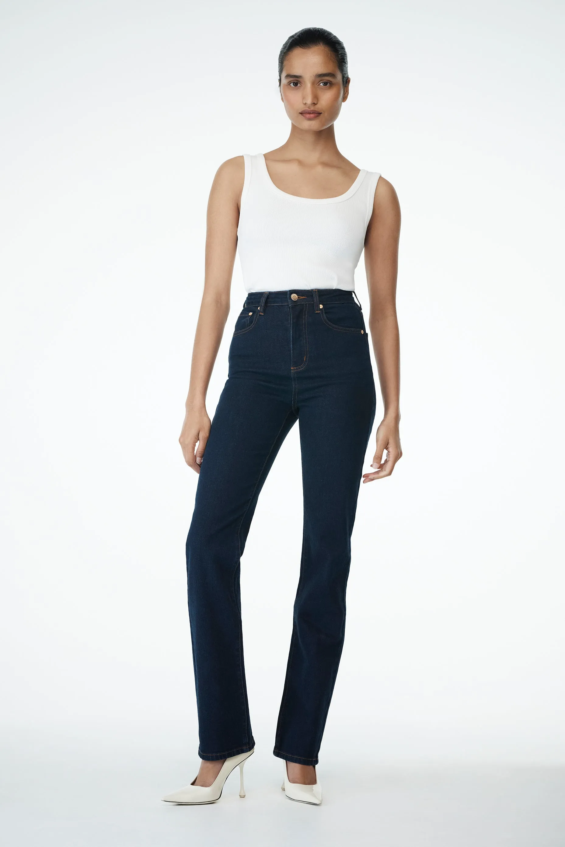 Comfy Wear Janessa Skinny Denim Jeans- Indigo Blue