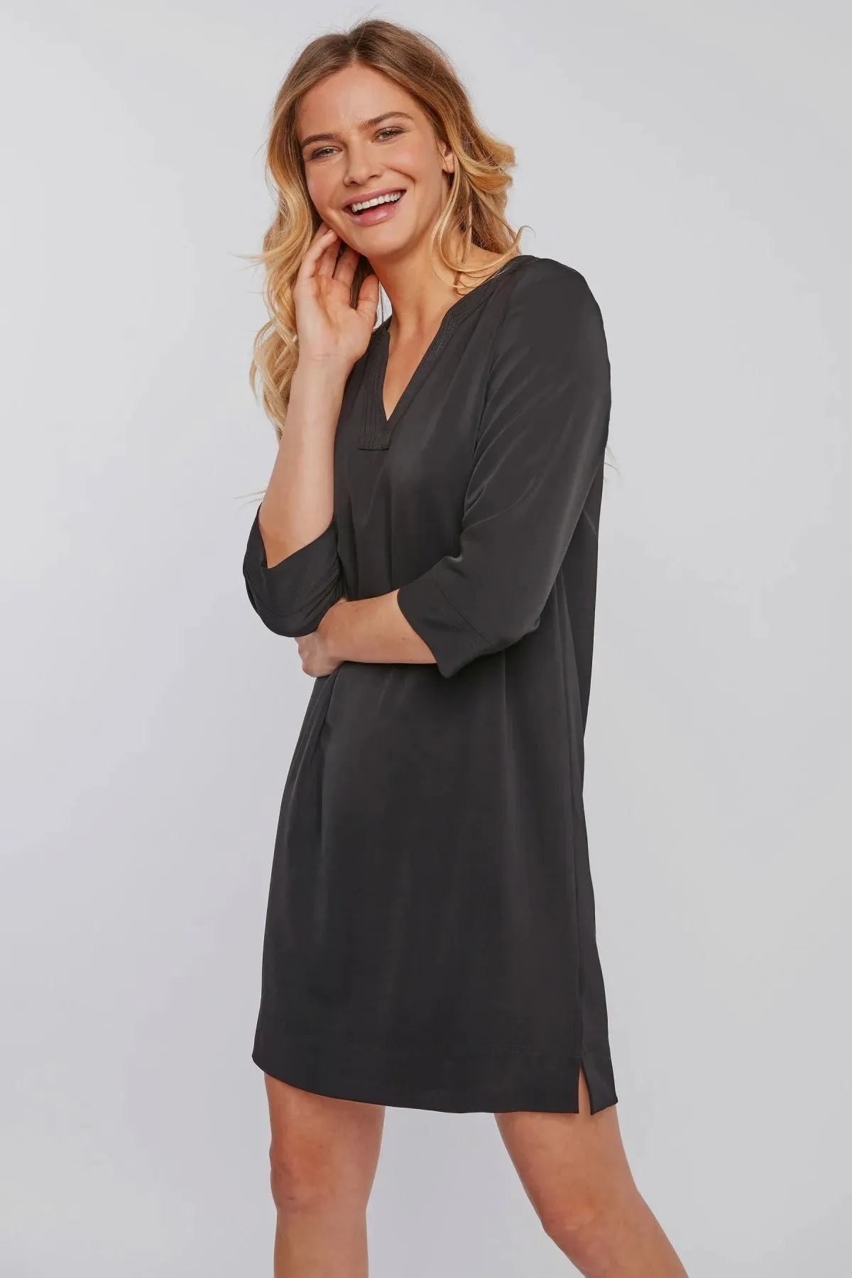 Smart and Relaxed Soft Feel Jersey Tunic Dress