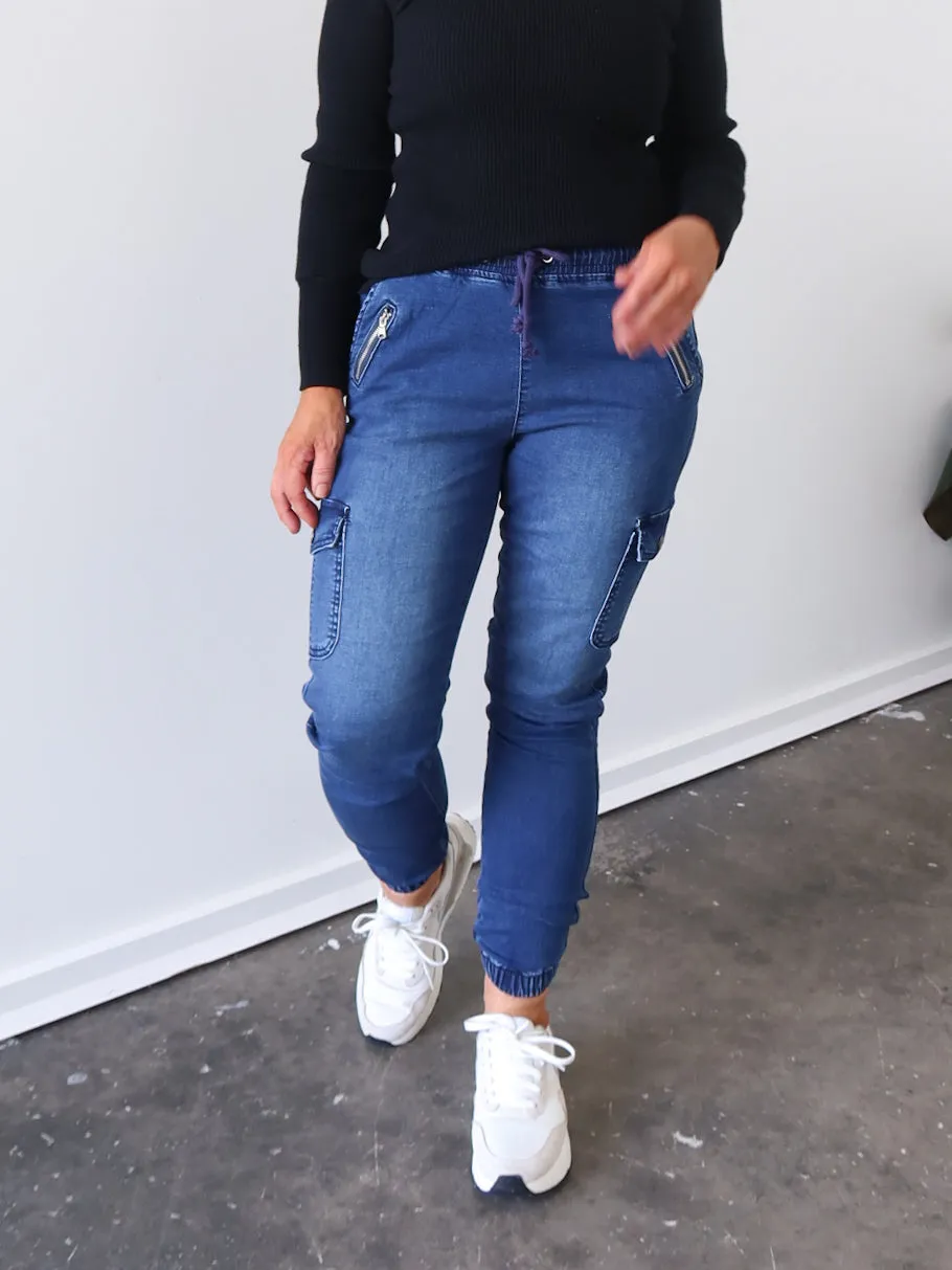 Cool Comfort Jordy Jeans - Dark Blue