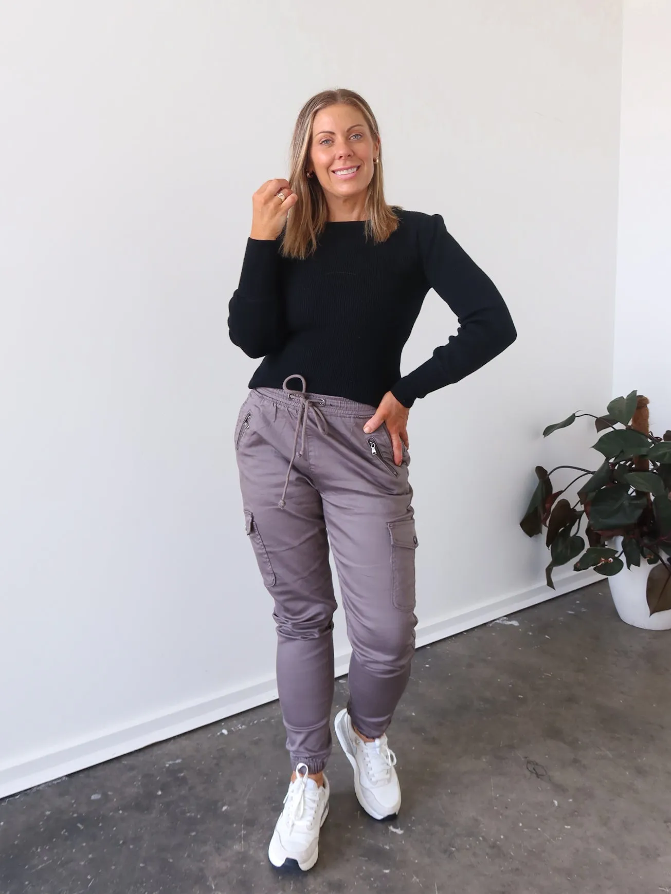 Jordy Jeans - Grey Cozy Comfort Weekend Comfort