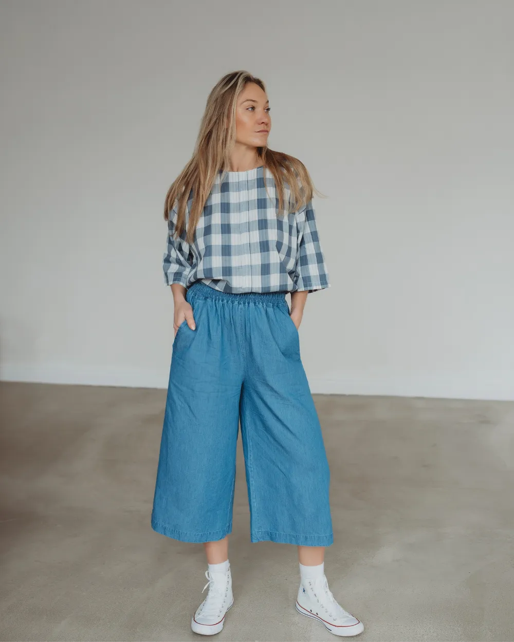 Comfy Texture Relaxed Comfort Wear Judy Blue Crop Trousers