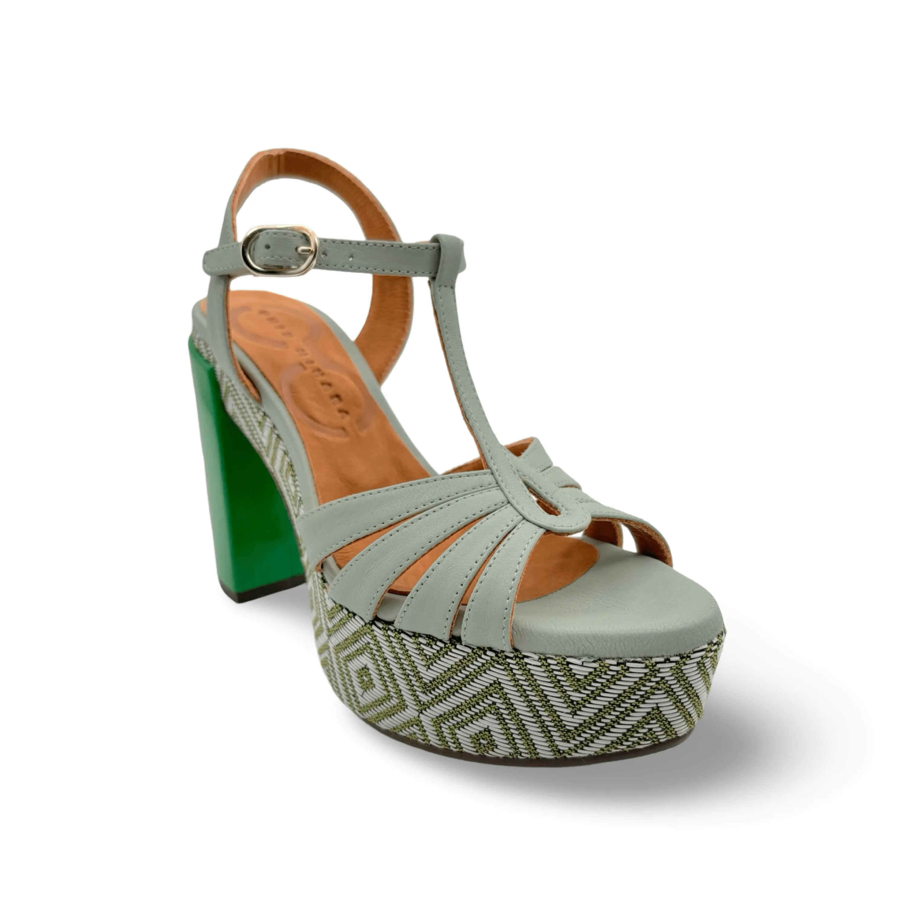 Adjustable Straps Snow Grip Junni Mint/Geo Sandal