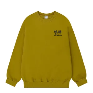 Kappy Yeti Fluff Sweat Shirt Mustard Urban Hoodie