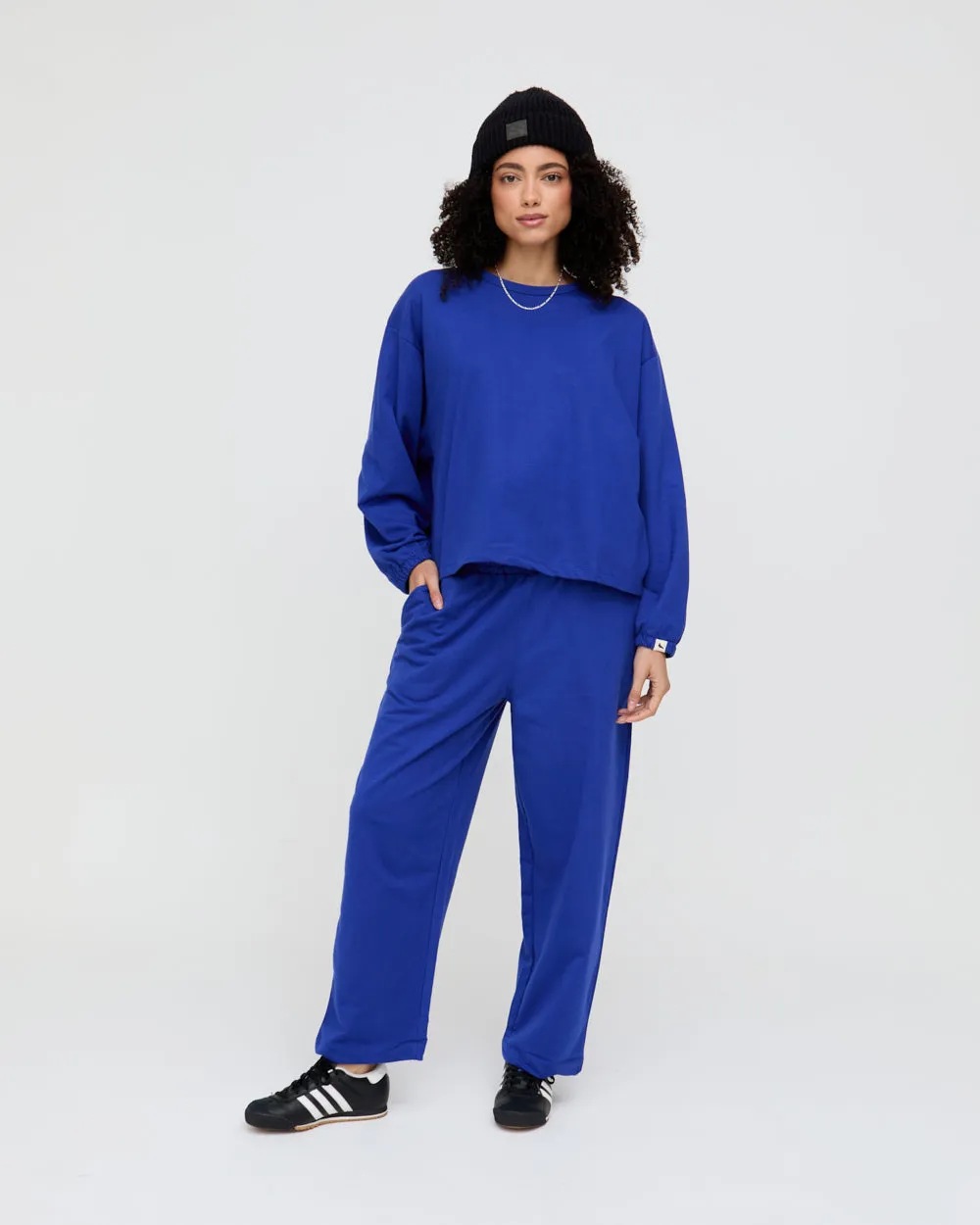 Comfort for All Kate Blue Barrel Leg Trousers