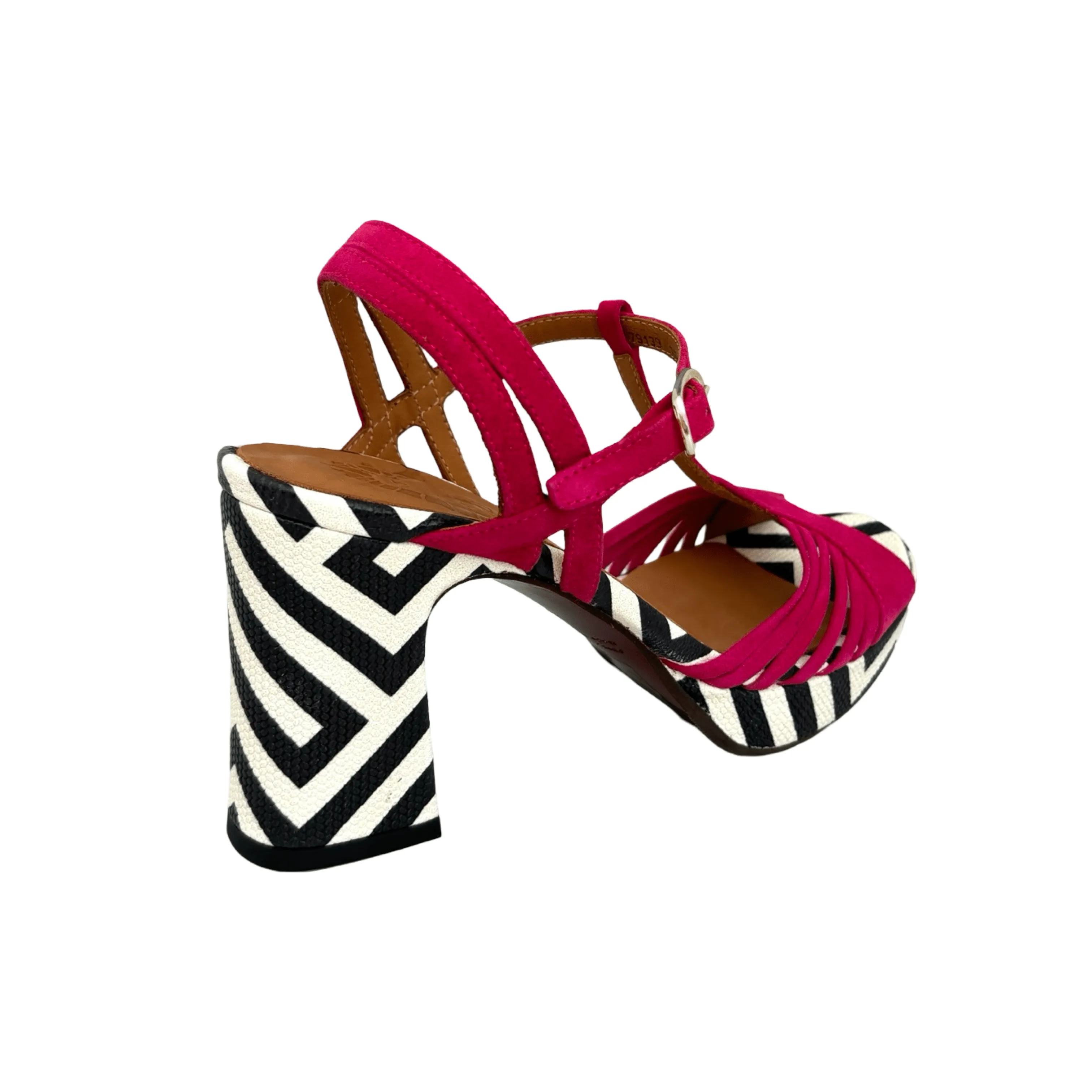 Hygiene Coating Kija Fuchsia T-Strap Platform