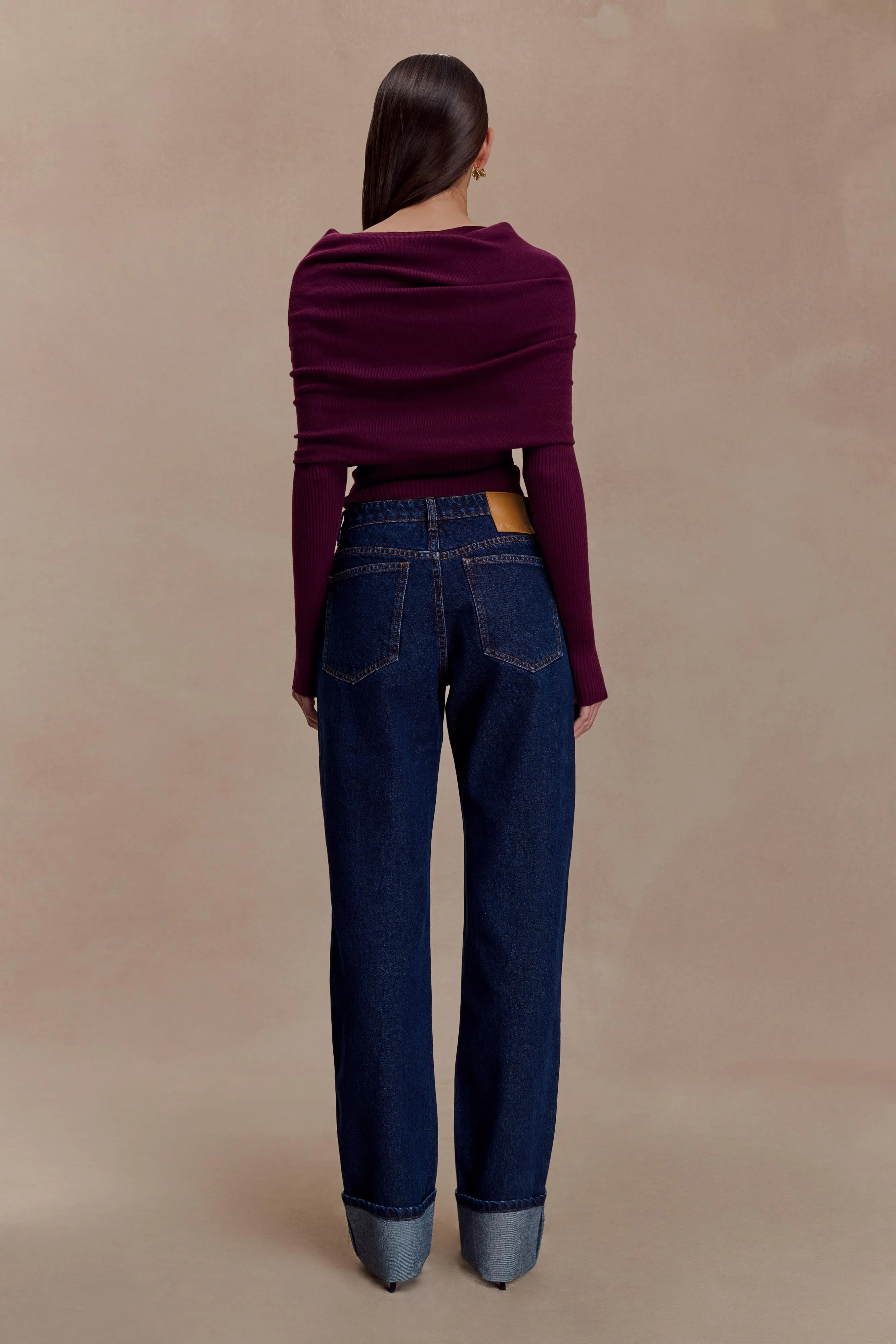 Go To Piece Fashion Lover Outdoor Enthusiast Kirralee Straight Leg Cuffed Jeans - Indigo Blue