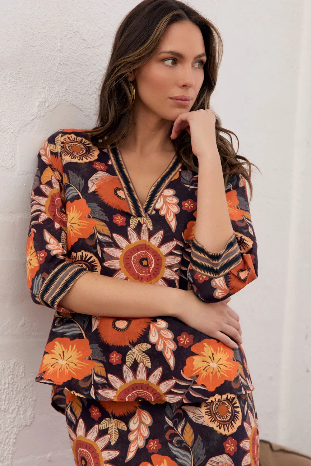 Kora Top in Abigail Casual Essentials MoistureWicking Technology