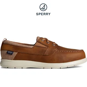 sports shoes Sperry Men's Bowrider Plushstep Leather Slip-On Boat Sneaker - Tan (STS25002)