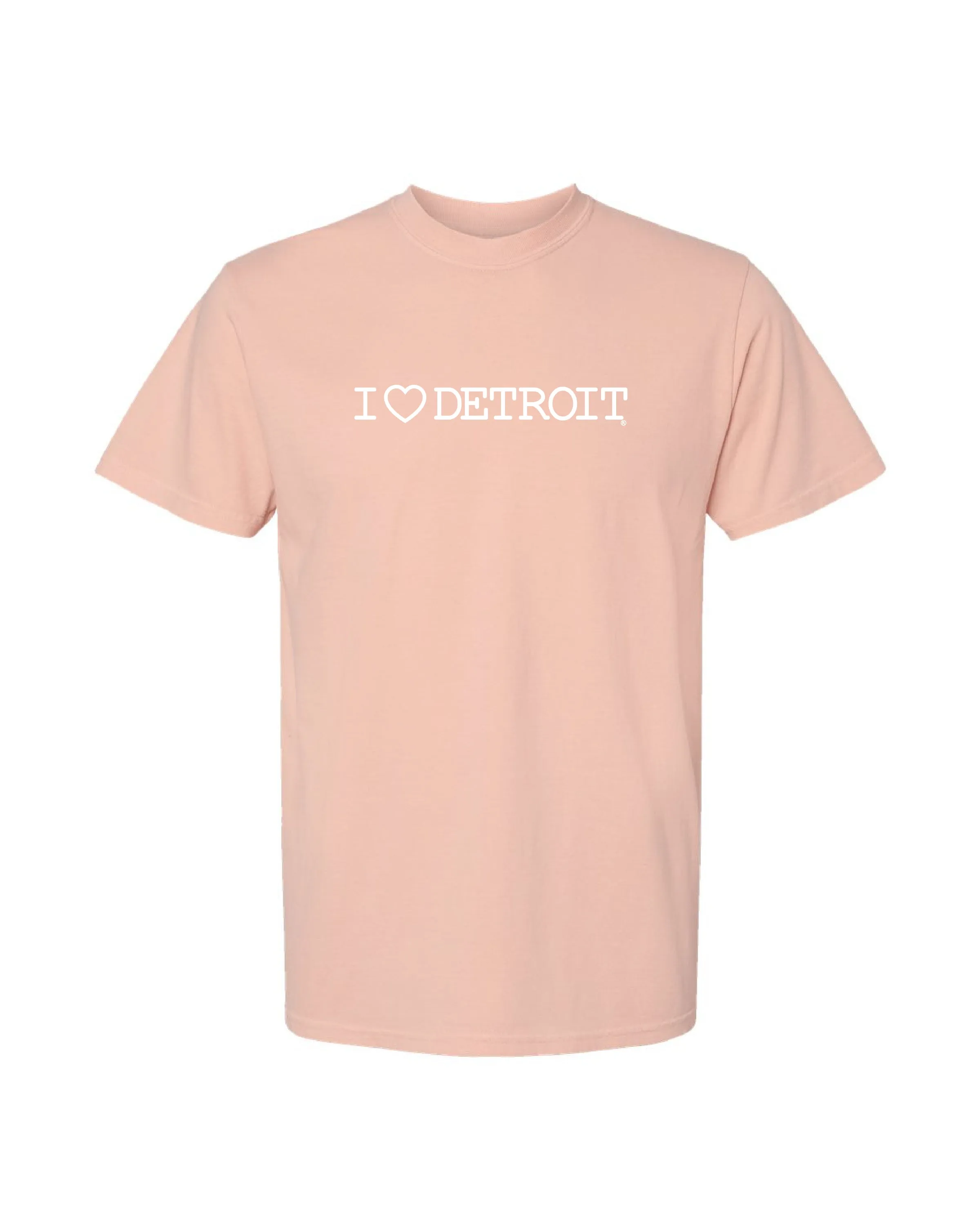 Breathable Waistband Sports Apparel (NEW) I Love Detroit Pigment Dye T-Shirts - Available in 3 Colors