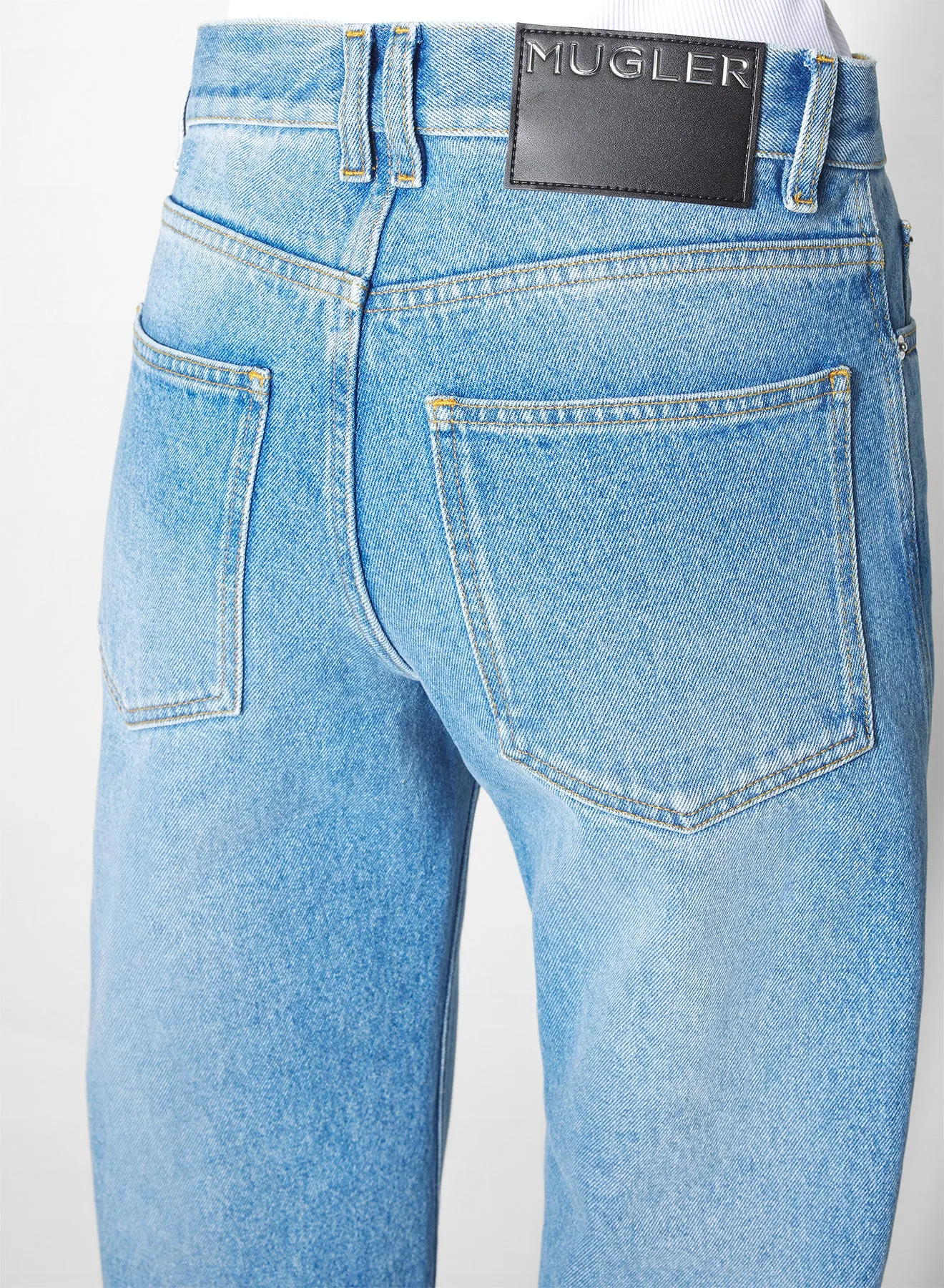 Easy Stretch straight blue denim jeans