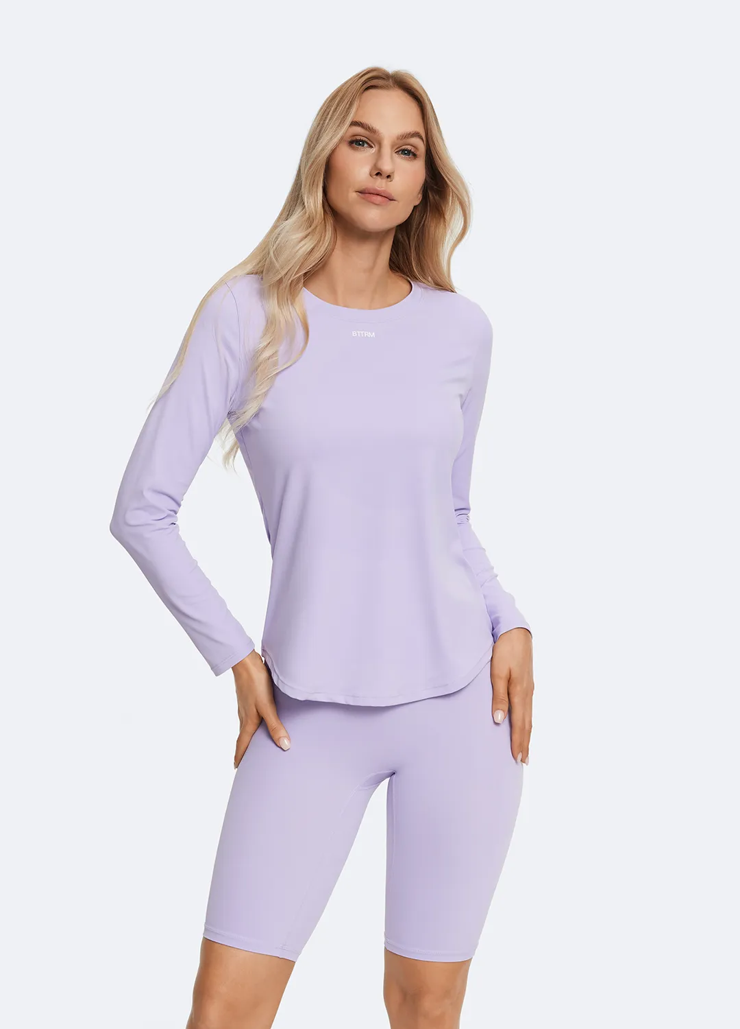 Anti Bacterial Treatment Lavender Long Sleeve