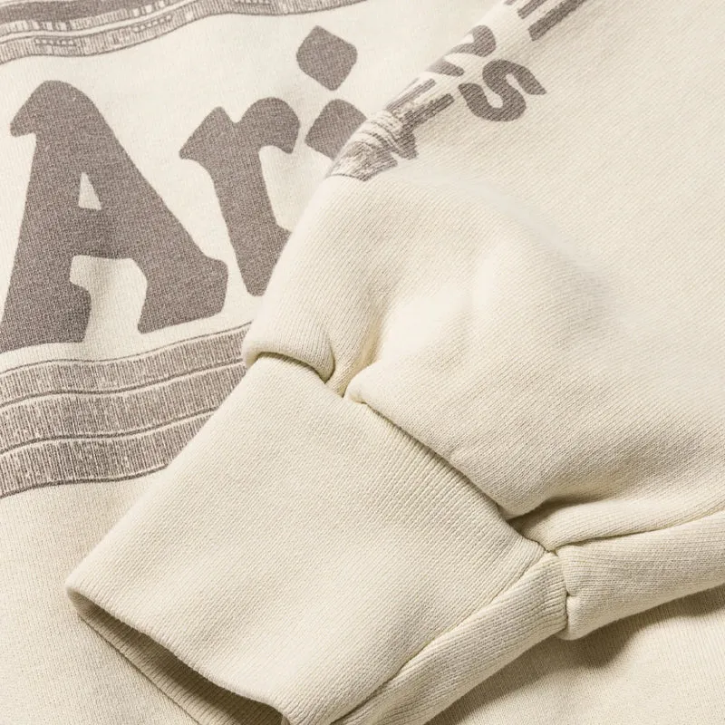 Aries Womens Ancient Column Sweat Beige Winter Essential rainy day wear